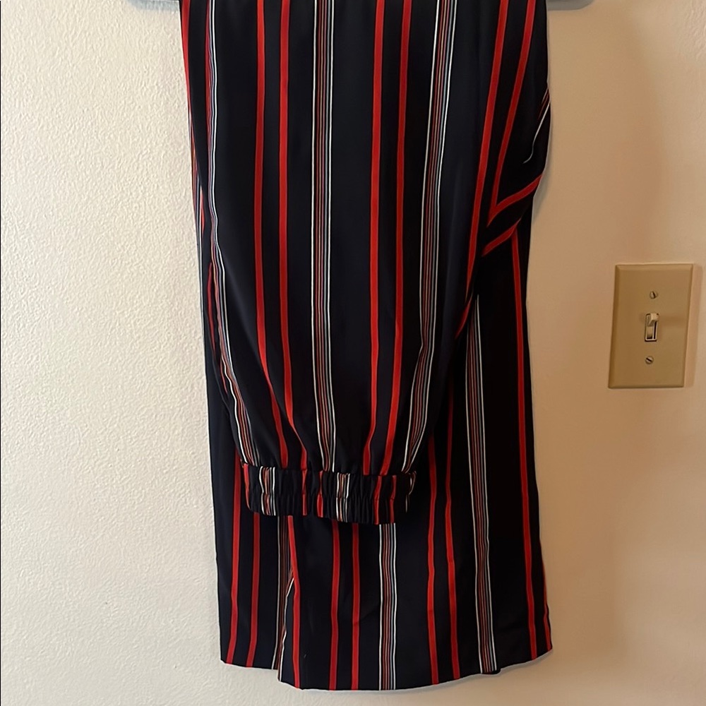 Rachel Zoe Striped Black and Red Pants
